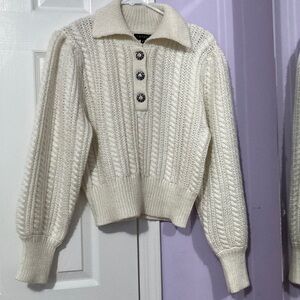 1. STATE White sweater